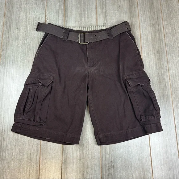 No Boundaries Shorts Vtg Y2k Cargo Shorts 34 Tag 36 Belt